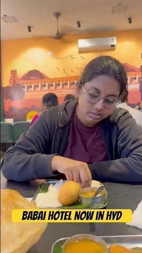 Iconic Babai Hotel Hyd | Honest review | KCKathalu | #shorts #trending #viral #babaihotel #tiffin