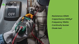 KPS-PA430 Digital Clamp Meter Current AC/DC 400A, Voltage AC/CD 600V, Resistance, Capacity, Work Cycle 4000 Counts