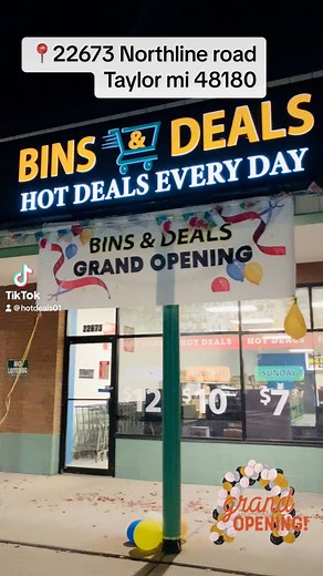 Bins & Deals welcome you hot deals every day 📍22673 Northline Road Taylor mi 48180 | Bins Deals