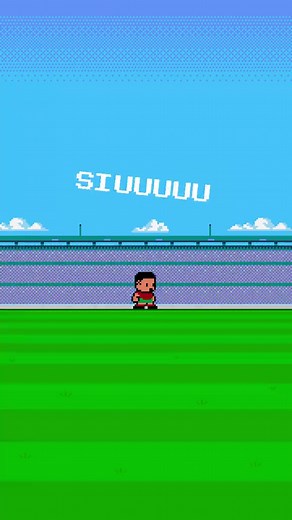 CR7 pixel art: Hoy juega el Bicho – tributo a Cristiano Ronaldo