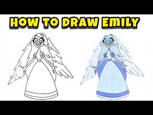 How to Draw Emily from Hazbin Hotel and Helluva Boss – Seraphim Angel Guide