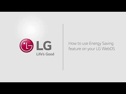 [LG WebOS TV] - Energy saving setting in your LG TV
