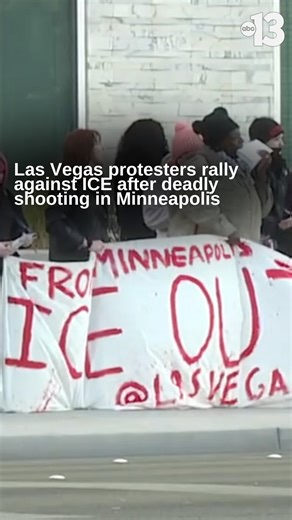 KTNV | Channel 13 News Las Vegas on Instagram: "Las Vegas protesters are rallying against ICE after a federal agent shot and killed a Minneapolis woman on Wednesday. 🔗 Click or tap the link in the bio to read more."