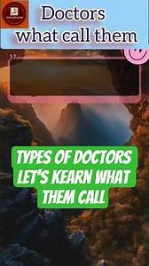 Doctor and thir particular Names🩺⚕️🥼💊#englishlearning#speakingeveryday