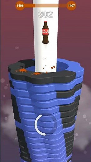 Stack Ball Gameplay Highest Score lvl1407