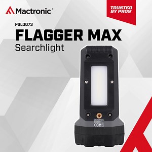 Flagger Max - Twój Niezawodny Partner w Ciemności! Flagger Max to więcej niż światło. To 1800 lumenów, które świecą na dystans do 900 metrów. Latarka idealna dla każdego, kto potrzebuje niezawodności w akcjach ratunkowych i patrolach, na torach, drodze czy na budowie. ✅ COB LED: światło białe i pomarańczowe, tryb stały i migający. ✅ Klasa szczelności: IP66. ✅ Unosi się na wodzie! 🛟 ✅ Akumulator 5200 mAh, gotowy na każdą awaryjną sytuację. #MactronicWspieraBohatera | Mactronic