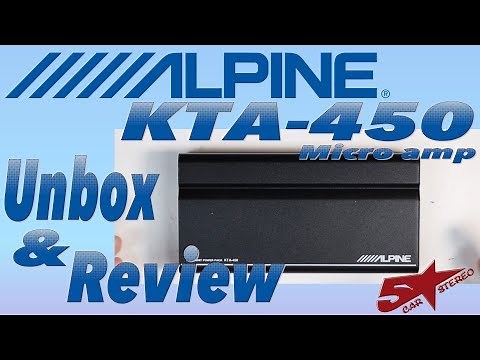 The new Alpine KTA 450 Micro amp unboxing and review
