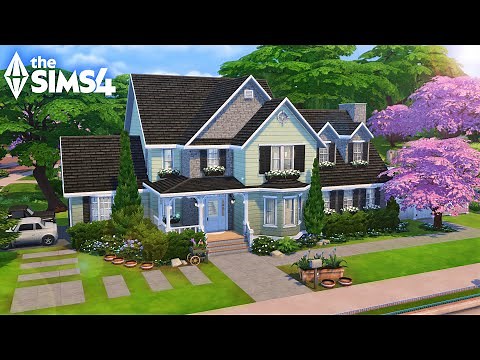 Big Base Game Family Home 👪 // The Sims 4 Speed Build