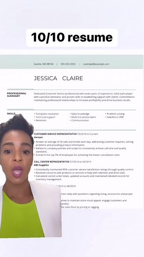 Stop right there!You don't need to look any further—here's the perfect resume that will land you multiple interviews.We'll explain why it's a 10/10 and how to get there!Share it with a job seeker in need or simply share it so it gets to someone that really needs it!#MyPerfectResume #greesncreen#resume #Resumetips | MyPerfectResume