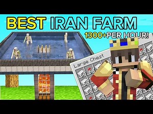 Minecraft BEST IRAN FARM TUTORIAL 1.21.80 pe max spwan rate 1000/H