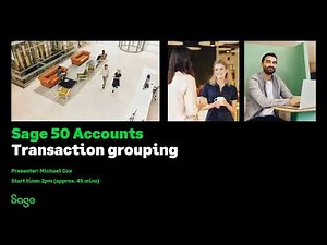 Sage 50 Accounts (UK) - Understanding transaction grouping