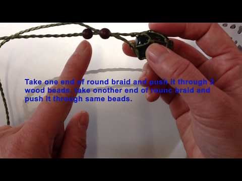 Australia Crystal shop macrame tutorial part2 オーストラリアのクリスタルショップマクラメネックレス作り方