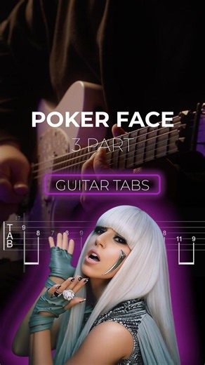 poker face - guitar tab