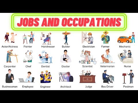 Jobs and Occupations Vocabulary in English | List of Jobs and Occupations | Types of Jobs