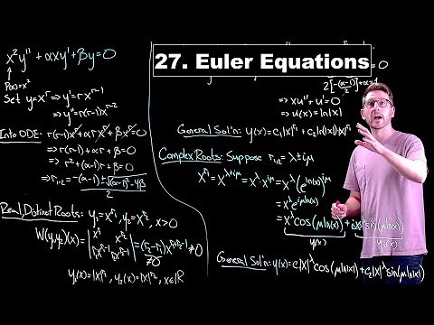 Euler Equations - Ordinary Differential Equations | Lecture 27