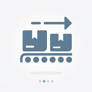 Conveyor Belt Vektor icon