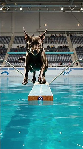 Dog Diving Contest Ends in Hilarious Splashes!