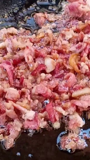 Cooking some bacon down to render fat to reverse sear later