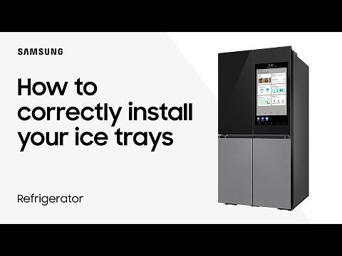 Dual Ice Maker: How to Install the Ice Tray | Samsung US