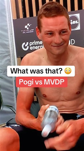 INSANE: Pogi beats MVDP by 0.31 seconds in ITT Tour de Suisse! #shorts