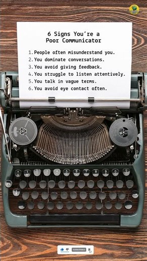 6 Hidden Signs of Poor Communication 🗣️❌ | Why People Misunderstand You | #shorts