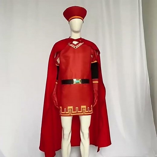 Lord Farquaad Cosplay Costume Shrek Carnival Uniform Adult King Hat Outfits Halloween Role Playing