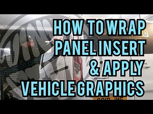 how to wrap van panel insert & apply vehicle graphics #vinylstyleuk