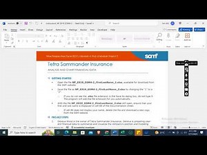 Excel 2019 | Module 4: End of Module Project 2 | Tetra Sammander Insurance #newperspectives