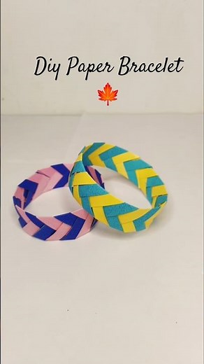 How to make a Bracelet with Paper ✨| Paper Craft Tutorial Ideas 💡| #shorts #diy #papercraft #craft