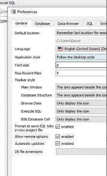 Configure dark theme in SQLite