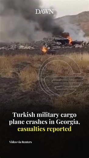 A Turkish C-130 military cargo plane crashed in Georgia after taking off from Azerbaijan on Tuesday, prompting Turkish President Recep Tayyip Erdogan to offer condolences for “our martyrs” as search and rescue crews headed for the scene. Turkiye’s defence ministry announced the crash, near Georgia’s border with Azerbaijan, and said it was coordinating with Georgian authorities to reach the site. While finishing a speech in Ankara, Erdogan was handed a note by his aides, after which he said he wa
