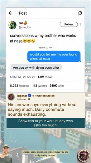 Nasa Brother Alien Question Gets Real Answer