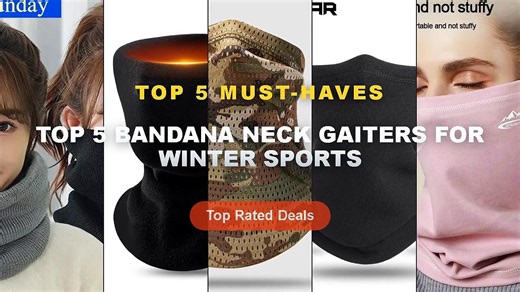 Top 5 Bandana Neck Gaiters For Winter Sports: Top 5 Best Sellers - Running Velvet Thermal Neck Warme