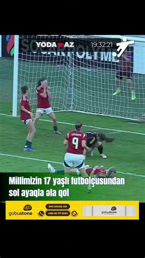 Qolun mükəmməlliyinə baxın! Özü də sol ayaqla 🔥 Xanım Əsədovadan super qol!Azərbaycan 1-1 Macarıstan