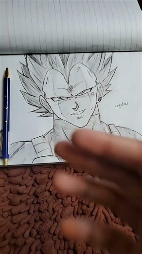 # anime art ## vegeta hand ✋️ sketch ## support for more ❤️