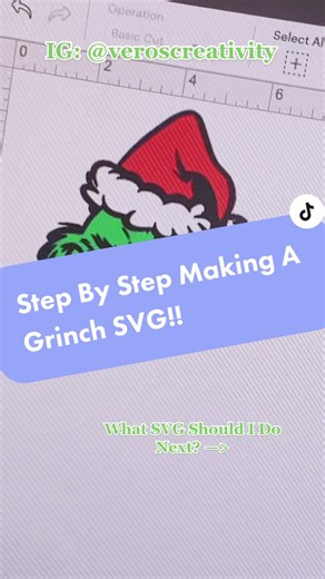 Let Me Know Which One To Do Next? #TheHarderTheyFall #PUBGMOBILE #veroscreativity #grinch #svg #stepbystep #tutorial #cricut #christmas #fyp #crafter
