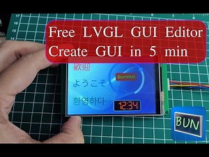 Free LVGL GUI Editor and HMI solution