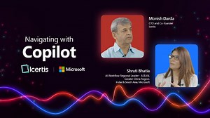 AI isn’t just reshaping technology; it is redefining how businesses run. Here’s a glimpse of an insightful conversation between Monish Darda, CTO & Co-Founder, Icertis, and Shruti Bhatia, AI Workflow Regional Leader - ASEAN, Greater China Region, India & South Asia, Microsoft, discussing how early adoption of Microsoft #AI tools is transforming contracts and the way teams collaborate. Watch to discover how #Copilot is helping people save time, reduce repetitive tasks, and unlock creativity and i