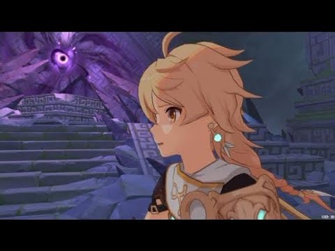 Cut scene Aether meets Lumine genshin impact