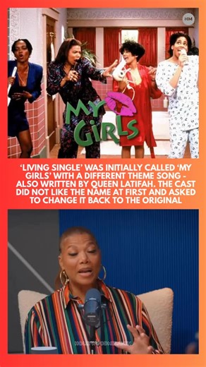 The iconic 90s sitcom ‘Living Single’ was initially titled MY GIRLS. The network changed the name just before the show aired. #pressplay | Hollywood Melanin