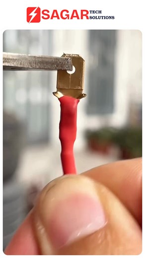 Sagar Tech Solutions on Instagram: "Electrician’s Quick Connector Hack Loose wire joints cause heating, sparks, and electrical failure. Do not rely only on tape to join wires. Always use a proper connector for a safe, low-resistance joint. In this video, I show a quick and reliable method using a certified wire connector. It improves grip, reduces overheating, and keeps your wiring secure. Safe connection equals safe home. Save and share this tip. #ElectricalSafety #WireConnector #ElectricianTip