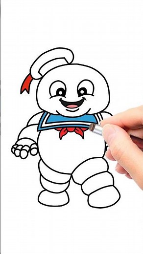 How To Draw Stay Puft | Ghostbusters