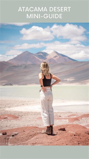 comment DRY to get my free mini-guide to the Atacama Desert! 👇 🇨🇱 here’s the ultimate itinerary for visiting the Atacama Desert in Chile: ✈️ you’ll fly into Calama Airport then rent a car or book transport to San Pedro de Atacama 🛏 I recommend staying at @terrantailodge (PS use code AMANDABROWN for 25% off your stay here!) DAY 1: 👀 Mirador Liken-Antay 🌝 Valle do la Luna 🧂 Laguna Piedra salt pools 🌅 Mirador Coyote (entry included with Valle de la Luna ticket 🌌 star gazing tour DAY 2: 🍄 