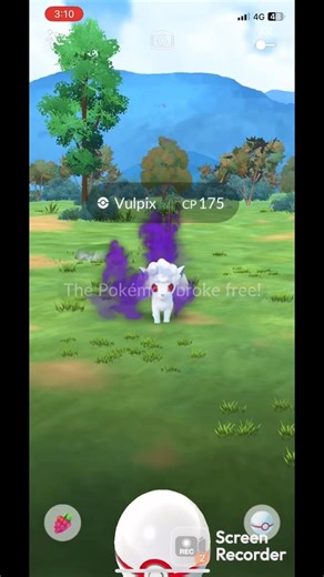 I caught a alolan vulpix