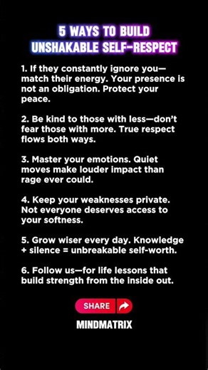 5 Ways to Build Unshakable Self-Respect (Silent Power Moves)...