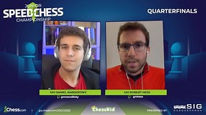 Jacobson vs. Liang | Junior Speed Chess Championship 2022 | Quarterfinals