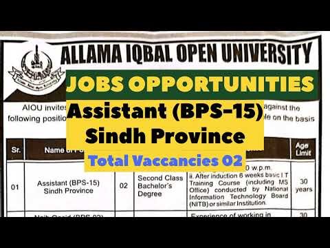 AIOU Allama Iqbal Open University Karachi Campus Jobs