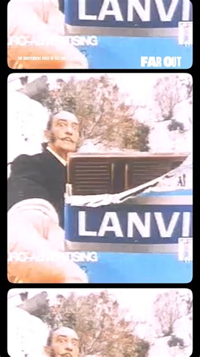 Far Out Magazine on Instagram: "Watch the strange Lanvin chocolate commercial featuring Salvador Dalí 🍫 The commercial aired only in France, with the confectionary company using the artist’s face to promote their “snail-shaped” chocolates stuffed with a creamy praline centre. Dalí held a deep fascination with the commercial as a form of artistic expression, and advertising represented just one of the arenas in which he ventured during his lifelong and multifaceted career. In 1969, Dalí’s