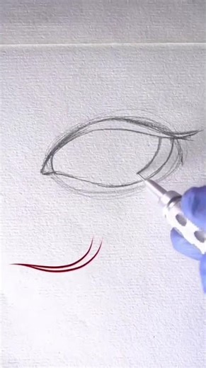 how to draw the outline of a eye #drawing