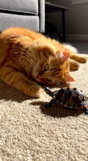Cat vs. Turtle: Instant Karma! 😂🐢